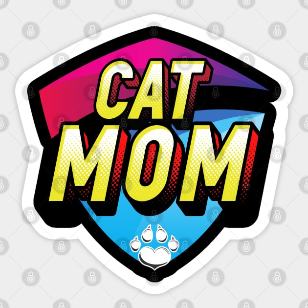 Cat Mom Cat Mother Best Cat Mom Ever Sticker by Barts Arts